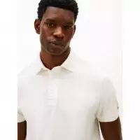 Hidden Placket Detail Reg Polo Ecru  TOMMY HILFIGER