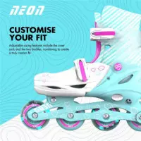 Patines Combo Neón Turquesa Rosa (30-33)  YVOLUTION
