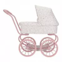 Carrito Muñecas Metal Flores LITTLE DUTCH