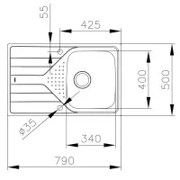 TEKA Universe Fregadero 45 T-xp 1C 1E Rev