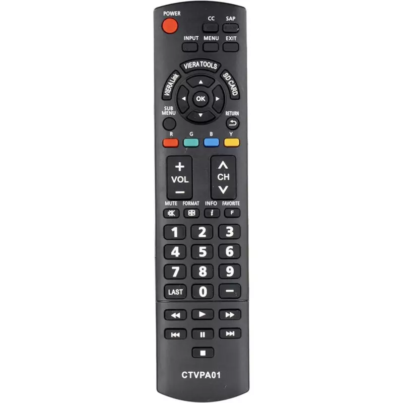 Mando CTVPA01 compatible con Panasonic vista frontal