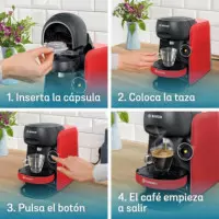 BOSCH TAS16B3 Cafetera Tassimo Finesse Multibebida Roja