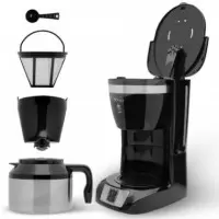 SOGO Cafetera Goteo 1L 800W 10 Tazas con Jara de Acero Inox (CAF-SS-5660)