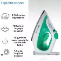 BRAUN SI1040GR Plancha de Vapor 2.000W 220ML