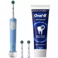 BRAUN Oral-b Vitality Pro Cepillo Eléctrico +2 Cabezales+ Dentrífico Azul (D103.413.3/2RF+DENT.)