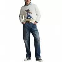 Polo RALPH LAUREN - Sweater-pullover - Deckwash White Combo - 710B15087001/DECKWASH White Combo