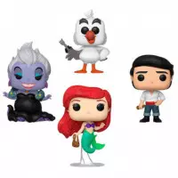 Pack 4 FUNKO Pop la Sirenita Disney Exclusivo Diamond