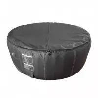 Spa Hinchable Piel Redondo 4 Personas Color Negro BENOTTI