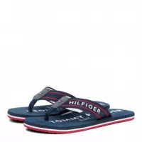 Chanclas de Tiras de Textil Trenzado con Logo  TOMMY HILFIGER