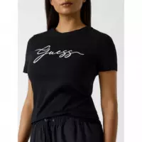 Camiseta con Logo Bordado de GUESS