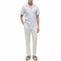 TOMMY HILFIGER - Lin Blend Texture Stp S/s Rf - 0A5 - F|MW0MW42457/0A5