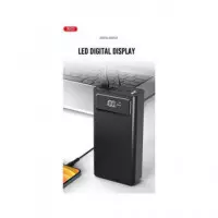 Xo Bateria Externa 30000MAH, 4XUSB,1XTIPO C, 1XMICRO USB,1XLIGHTNING,LINTERNA Led  Negro XO-PR123  LALO