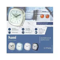 SAMI S-9940L Reloj Despertador Analogico Silencioso