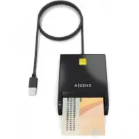 AISENS Lector de Tarjetas Inteligentes Dni USB 2.0 ASCR-SN06-BK