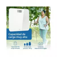 Ade Bascula Digital de Baño con Funcion Voz Be 2011 Gina Blanc hasta 250KG,MENSAJES de Voz 5 Idiomas  LALO