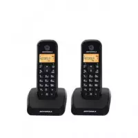 MOTOROLA Telefono Inalambrico Duo S1202 Negro Manos Libre/id LLAMADAS/50 Agenda