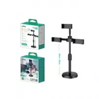 NEW SCIENCE Soporte Para 2 Movil de Sobremesa Multifuncional HD-262 4.7"-6.9" Ajustable 28-39cm