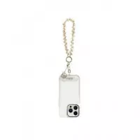 GUESS Colgante Universal para Smartphones Pearl Drop Crystal Dorado