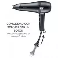SEVERIN Secador de Pelo Ht 0165 2100W 2 Velocidades Cable Retractirl con Difusor