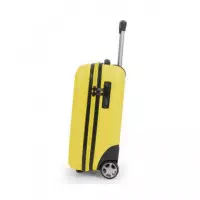 GABOL Mini Maleta Cabina 2 Ruedas Future Plus Amarillo para Colocar Debajo del Asiento