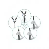 AISENS Organizador de Cable en Espiral 25MM 3MTRS Blanco A151-0919