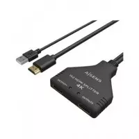 AISENS Splitter HDMI 1X2 Salidas con Alimentacion por USB 4K 30HZ Full HD A123-0654