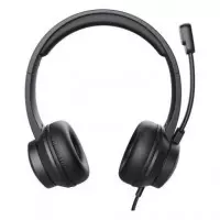 TRUST Auricular de Casco con Microfono para Pc HS-200 con Cable USB 1.8MTRS Negro