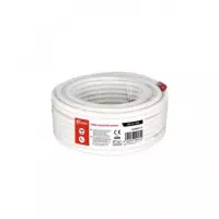 NIMO Cable Coaxial de Antena RG-6 Blanco 15MTRS en Bobina WIR9057-15