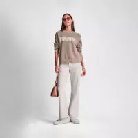 Sudadera de Cuello Redondo con Logo de Pointelle  DKNY