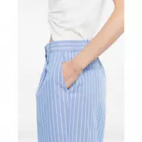 KARL LAGERFELD - Autograph Striped Poplin Pants - 1IK - B2W10029/1IK