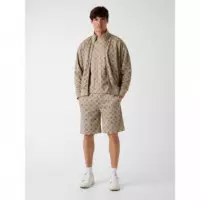 Ovidio Shorts 4G Peony Impact Grey  GUESS