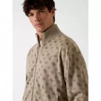 Ovidio Full Zip Sweatshirt 4G Peony Impa  GUESS