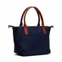 Bolso tote con bandolera tejida