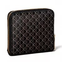 Cartera Cuadrada con Cremallera en el Contorno con Rfid y Logo  CALVIN KLEIN