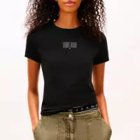 Camiseta Slim con Estampado de la Marca  TOMMY HILFIGER