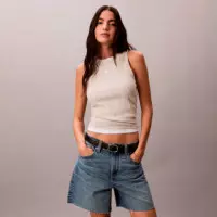 Top slim gofrado con espalda de nadador