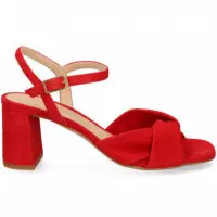 SANDALIA CRUZADA ANTE ROJO