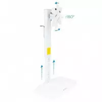 SOPORTE DE MESA TV MONITOR TOOQ REG.ALTURA GIR. IN