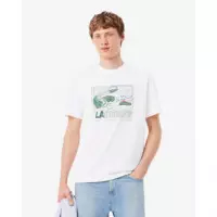 Camiseta de Algodón Estampada de LACOSTE