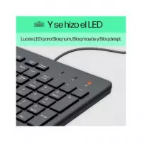 HP Teclado con Cable 150 USB Negro