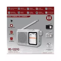 SAMI Radio Analogica Am/fm RS-12210 Plata Entrada Auricular, a Pilas