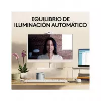 LOGITECH Webcam Brio 100 Blanco Full HD