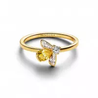 Pandora Anillo Abeja Miel 164562C01