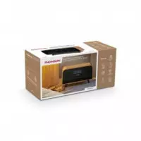 Altavoz Retro con Despertador THOMSON RT850BT BLUETOOTH 5.3 30W Negro Madera