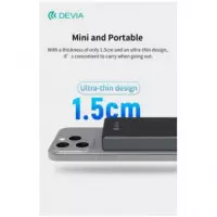 DEVIA Bateria Externa 10000mah Magnetica 15W Con Tipo C Gris