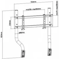 Soporte de Televisor CROMAD para Racing Simulator Cockpit Seat Pro R3 (32-50")