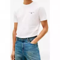 TOMMY HILFIGER - BRAND LOVE SMALL CENTER TEE - YBR - F|MW0MW41453/YBR