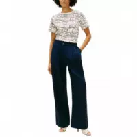 TOMMY HILFIGER - BOXY INTERLOCK SS C-NK TEE - 0K4 - F|WW0WW49646/0K4