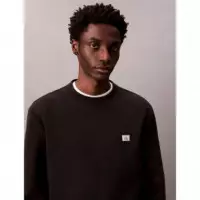 Ls Eu 350TERRY Badge Cn Swtshrt Black  CALVIN KLEIN