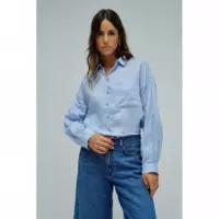 SALSA JEANS Blusas y Camisas Blusa Salsa Oversize de Lino Azul